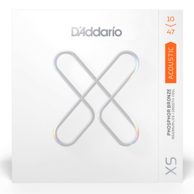 D'ADDARIO XSAPB1047 XS PHOSPHOR BRONZE EXTRA LIGHT (10-47) струни для акустичної гітари